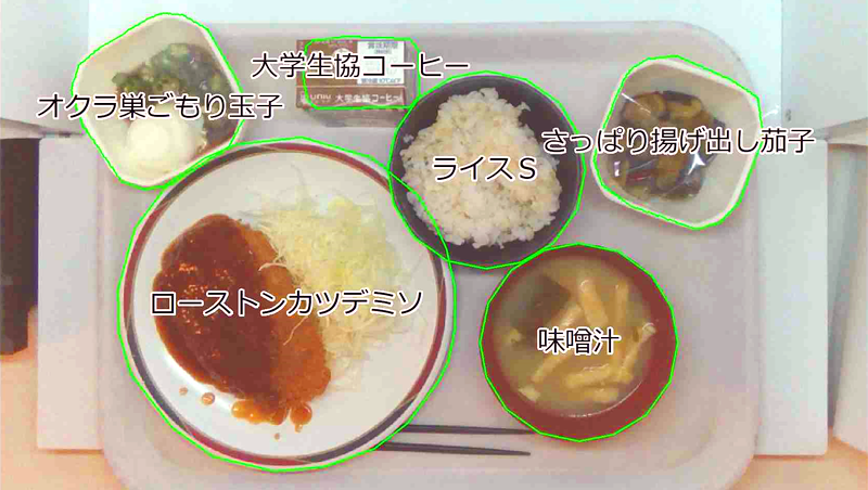 EatScan:約1秒で商品や⾷器を識別:食前